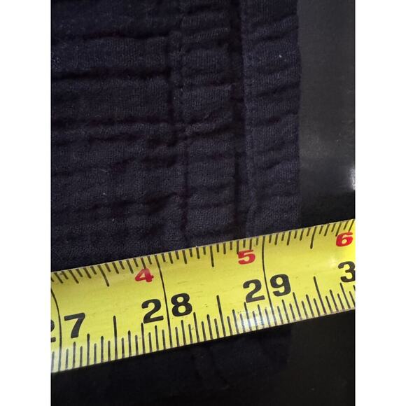 Xirena NWOT Nell Jumpsuit Wide Leg Crinkled V Neck Cotton Black Size Small - Picture 13 of 13